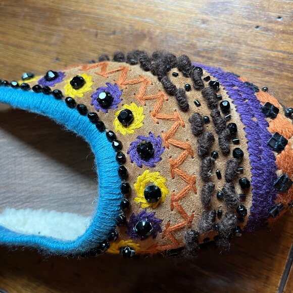 Miu Miu Embroidered Clog/Mule w Kitten Heel size 39 (8.5) - Picture 2 of 5